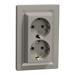 Schneider Electric EPH9900169 Asfora Bronz İkili Topraklı Priz