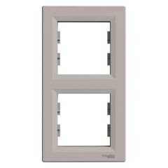 Schneider Electric EPH5810269 Asfora Bronz İkili Çerçeve Dikey
