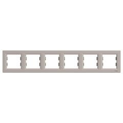 Schneider Electric EPH5800669 Asfora Bronz Altılı Çerçeve Yatay