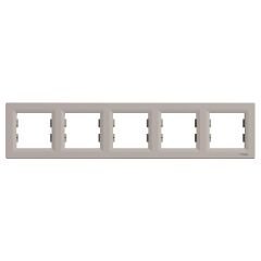 Schneider Electric EPH5800569 Asfora Bronz Beşli Çerçeve Yatay
