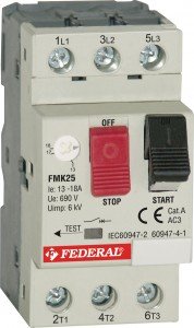 Federal FMK25 0,25-0,4A Motor Koruma Şalteri