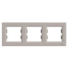 Schneider Electric EPH5800369 Asfora Bronz Üçlü Çerçeve Yatay