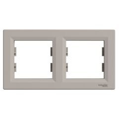 Schneider Electric EPH5800269 Asfora Bronz İkili Çerçeve Yatay