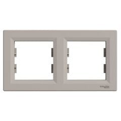 Schneider Electric EPH5800269 Asfora Bronz İkili Çerçeve Yatay