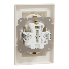 Schneider Electric EPH9900123 Asfora Krem İkili Topraklı Priz