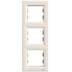 Schneider Electric EPH5810323 Asfora Krem Üçlü Çerçeve Dikey