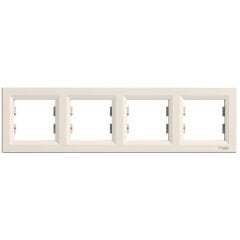 Schneider Electric EPH5800423 Asfora Krem Dörtlü Çerçeve Yatay