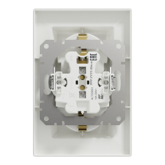 Schneider Electric EPH9900121 Asfora Beyaz İkili Topraklı Priz
