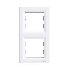 Schneider Electric EPH5810221 Asfora Beyaz İkili Çerçeve Dikey