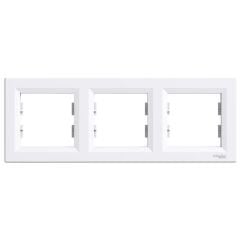 Schneider Electric EPH5800321 Asfora Beyaz Üçlü Çerçeve Yatay