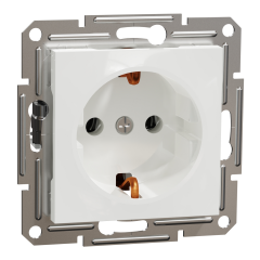 Schneider Electric EPH2970121 Asfora Beyaz Topraklı Priz