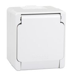 Schneider Electric NML3100133 Nemliyer Gri Kapaklı Topraklı Priz