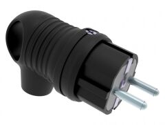 Bemis 1X16A 220V Kauçuk Kulplu Eğik Fiş