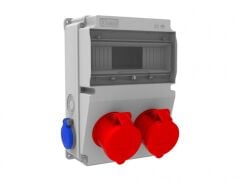 Bemis BD2-2234-2020 V10 5X32A Ön 2 Ad. Delikli 1X16A 2 Ad. Yan 210X300X122 IP44 Kombinasyon