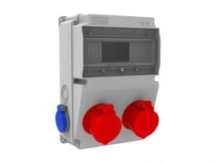 Bemis BD2-2218-2020 V10 5X16A Ön 2 Ad. Delikli 1X16A 2 Ad. Yan 210X300X122 IP44 Kombinasyon