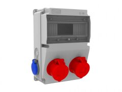 Bemis BD2-2218-2020 V10 5X16A Ön 2 Ad. Delikli 1X16A 2 Ad. Yan 210X300X122 IP44 Kombinasyon