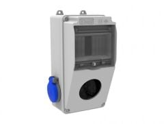 Bemis BD1-2101-2020 V5 Ön 1 Ad. Delikli 1X16A 2 Ad. Yan 120X225X122 IP44 Kombinasyon