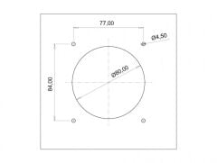 Bemis BC1-3403-2420 Cee Norm 3X32A 220V IP44 45 Derece Eğik Makina Prizi