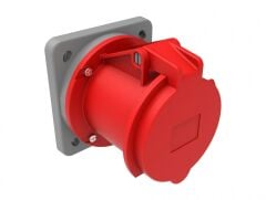 Bemis CEE Norm 5X63A 380V IP44 Makina Priz (RS) Kontak Koruma Çerçeveli