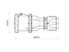 Bemis BC1-6505-7312 CEE Norm 5X125A 380V IP67 Uzatma Priz (RS)