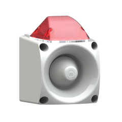 Mesan MS 3050.1.11.12-30VDC Endüstriyel Led Işıklı Siren Gri Gövde