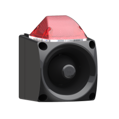 Mesan MS 3050.1.12.12-30VDC Endüstriyel Led Işıklı Siren Siyah Gövde