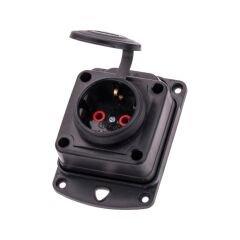 Byes 1X16A (2P+E) 250V Kauçuk Duvar Prizi IP44