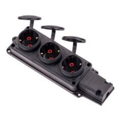 Byes 1X16A (2P+E) 250V Üçlü Kauçuk Grup Priz IP44