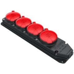 Byes 3X25A (3P+E)380V Kauçuk 4'lü Grup Priz