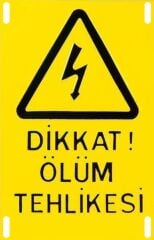 Activ Ölüm Tehlike Levhası ÖTL 23x15cm 10'lu Paket