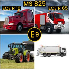 Mesan MS 825.12-24V Amber Tepe Lambası Ece R65 Ece R10 3 Modes Sparking Dome