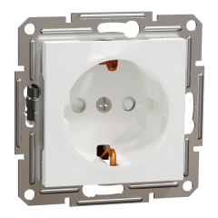 Schneider Electric EPH2970221 Asfora Beyaz Çocuk Korumalı Topraklı Priz