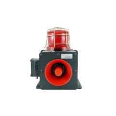 Mesan MS 1333.1.12-60VAC/DC Endüstriyel Işıklı Siren 43 Ses Kontaklı Alüminyum