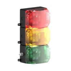 Mesan MS 219.1.3.2.110-220VAC 3 Kat Küp Led Multifonksiyon İkaz Lambası