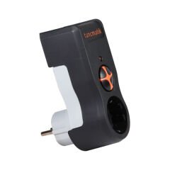 Tunçmatik Tekli Akım Korumalı Priz Siyah Powersurge TSK5079