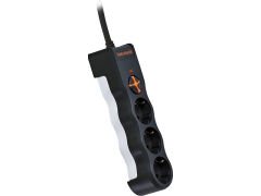 Tunçmatik Üçlü Akım Korumalı Priz Kablolu Siyah Powersurge TSK19010