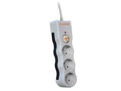 Tunçmatik Üçlü Akım Korumalı Priz Kablolu Beyaz Powersurge TSK19009