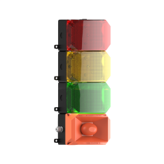 Mesan MS 224.1.3.2.12-24VDC 13 Kat Küp Led Multifonksiyon 43 Sesli Siren