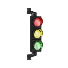 Mesan MS 8033.1.3.2.12-24VDC Ø100 Üçlü Trafik Lambası Led