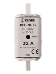 Pofaco PFC-NH32 32A NH 00 Boy Bıçaklı Sigorta