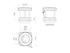 Bemis BC1-4505-7413 Cee Norm 5X63A Makine Prizi Kontak Koruma Çerçeveli 380V IP67